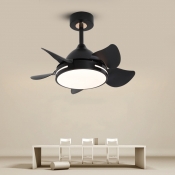 LED Integrated Ceiling Fan with Modern Metal Design and Remote Control