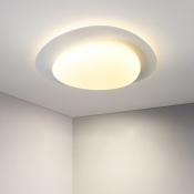 Contemporary Led Flushmount Ceiling Light Fixture with Acrylic Shade