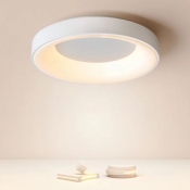 Round Trendy Iron Surface Mount Ceiling Lamp with Direct Wired Electric for Living Room