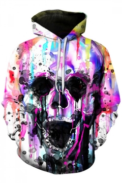 pink skull hoodie