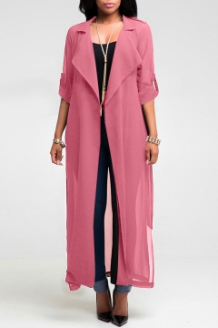 long chiffon coats