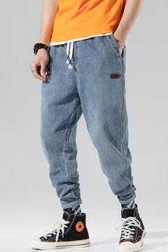 loose snow wash jeans