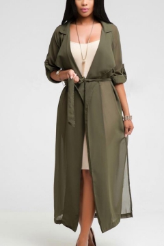 long chiffon coats