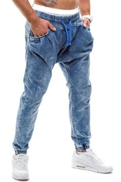 loose snow wash jeans