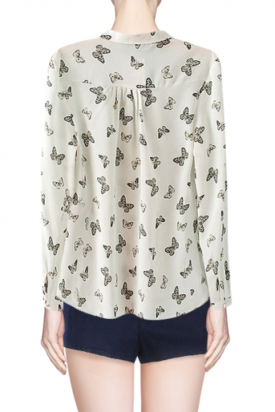 butterfly button up