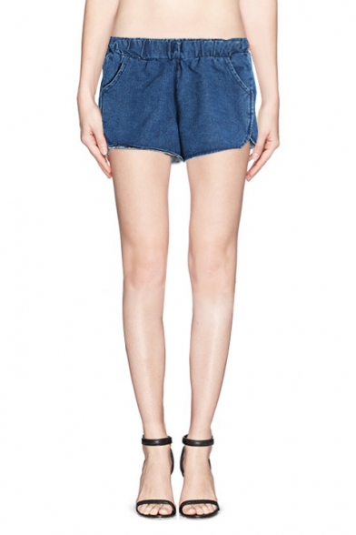 denim shorts stretchy waist