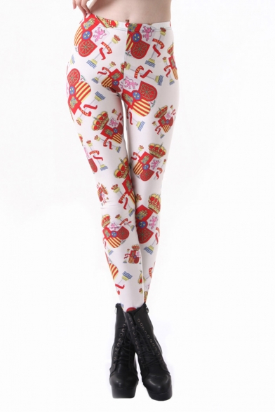 Super Smooth Leggings with All Over Spanish Flag Print