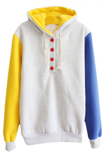 hoodie with different color sleeves and hood
