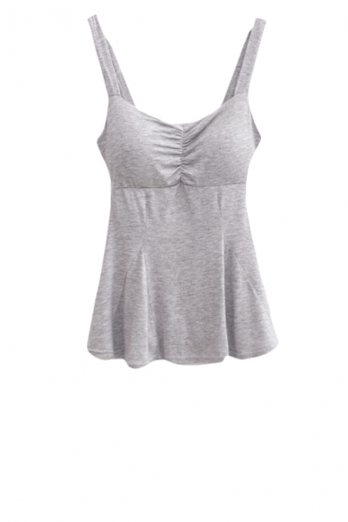 Plain Skinny Padded Cup Cami Top in Modal
