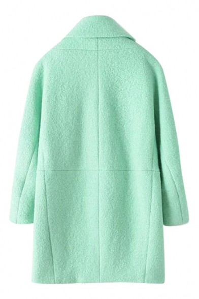 mint green wool coat