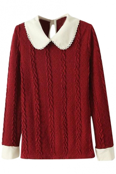 peter pan collar sweater