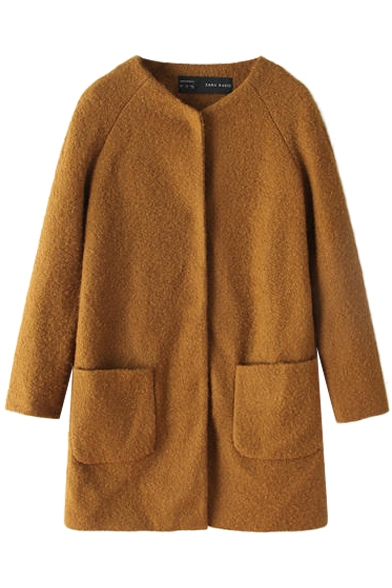 round neck coat