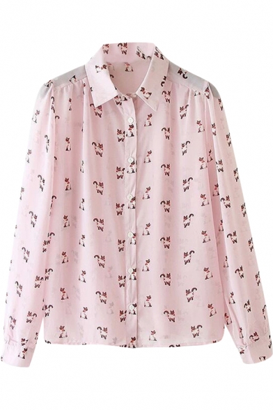 cat print shirt