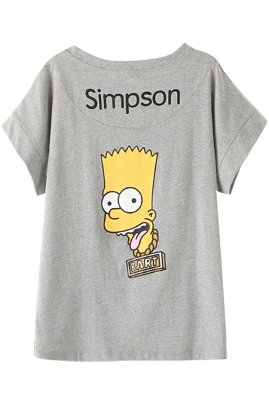 All Over Simpson Print Short Sleeve T-Shirt