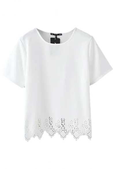 plain white blouse