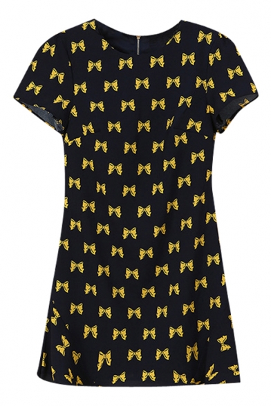 yellow bow dress