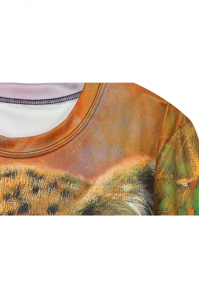 Leopard On Grassland Print Sweatshirt