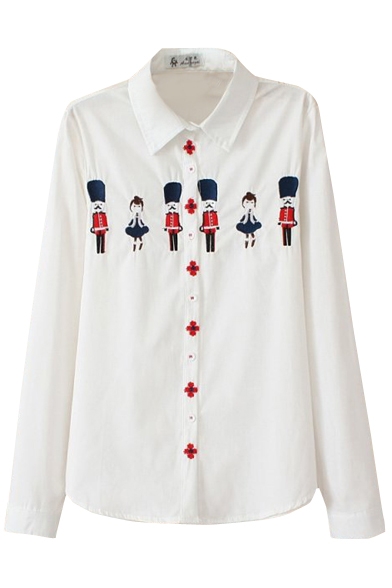 white shirt embroidery