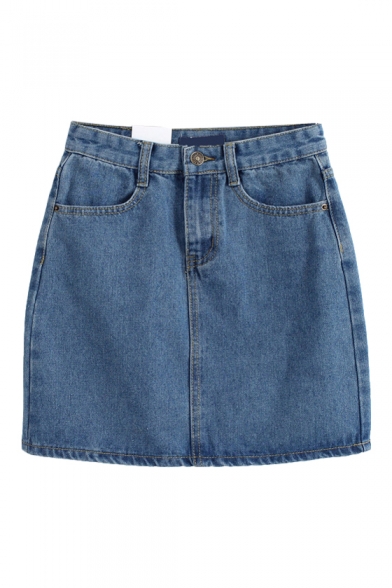 Mini Bodycon Vintage Denim Skirt