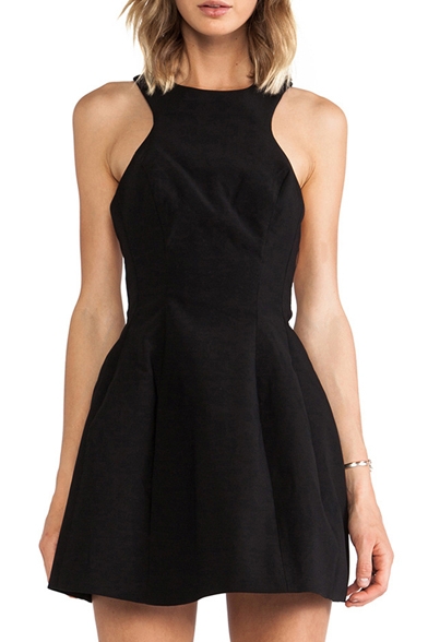 dress with pleats at the bottom
