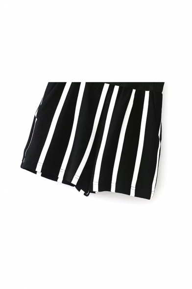 black shorts with white stripe