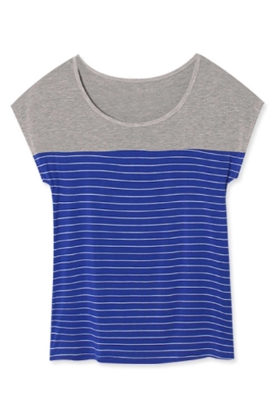 color block striped tee