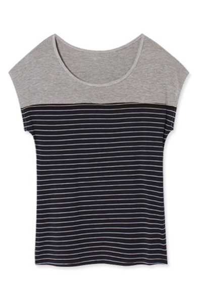 color block striped tee
