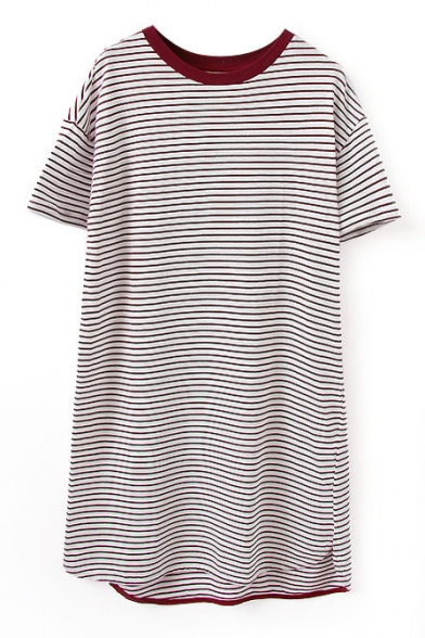 red stripe t shirt dress