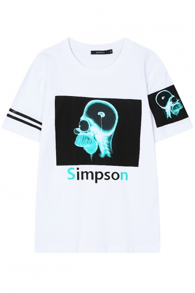 X-Ray Simpson Print Short Sleeve T-Shirt