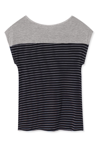color block striped tee