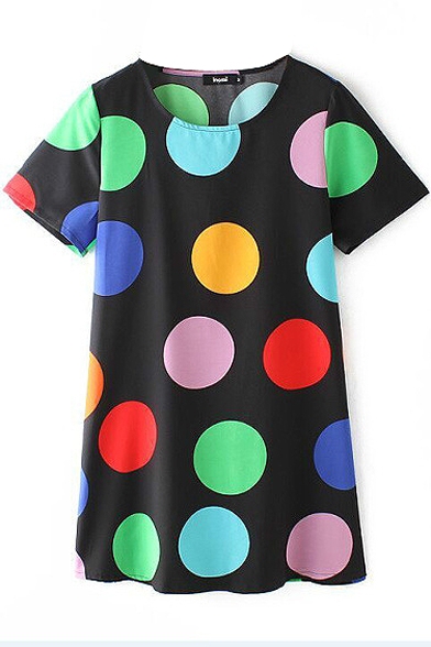 polka dot t shirt dress