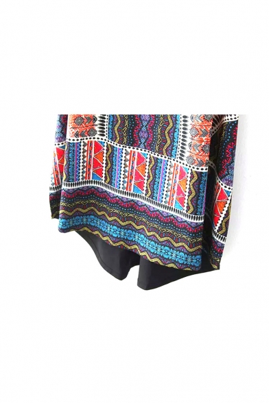 Ethnic Tribal Pattern Slip Mini Casual Dress