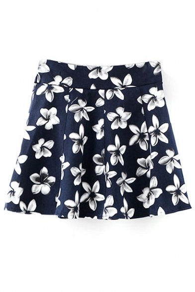 Newly Fresh Print A-Line Mini Skirt - Beautifulhalo.com