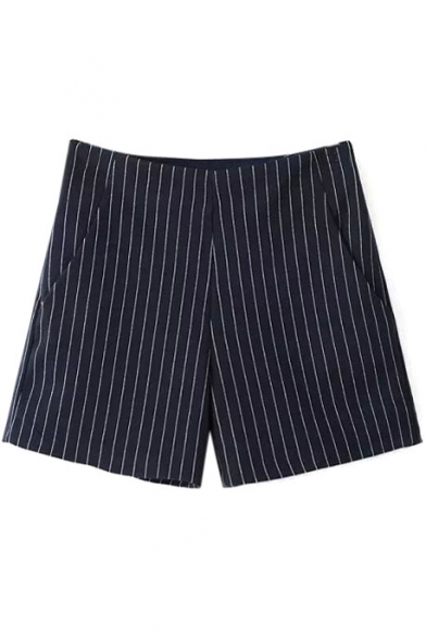 Zip Side Stripes Tweed Hot Shorts