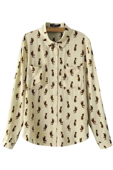 fox button up shirt