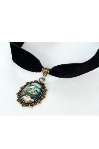 Elegant Alice in Wonderland Metal Women's Necklaces