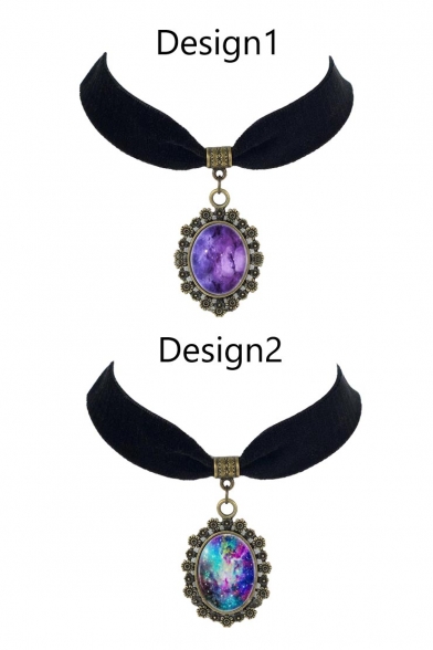 Elegant Gothic Galaxy Metal Women's Necklaces