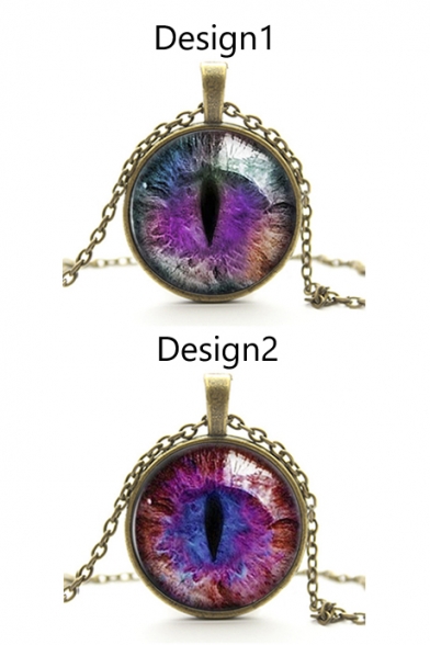 Special Design Galaxy Cat Eye Metal Women's Necklaces