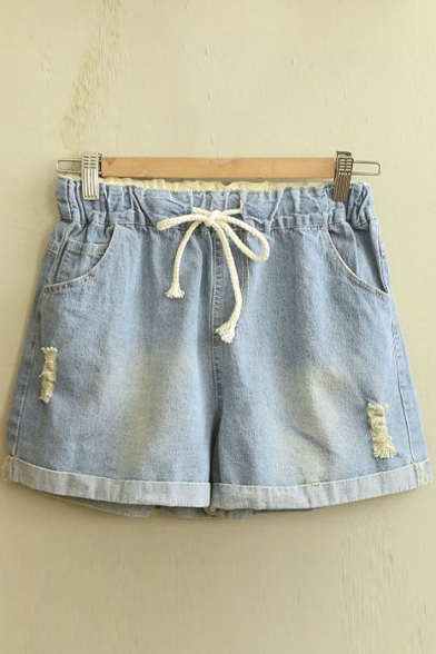 rolled up jean shorts