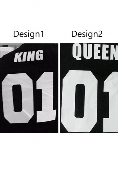Couple Suit King & Queen Graphic Tee