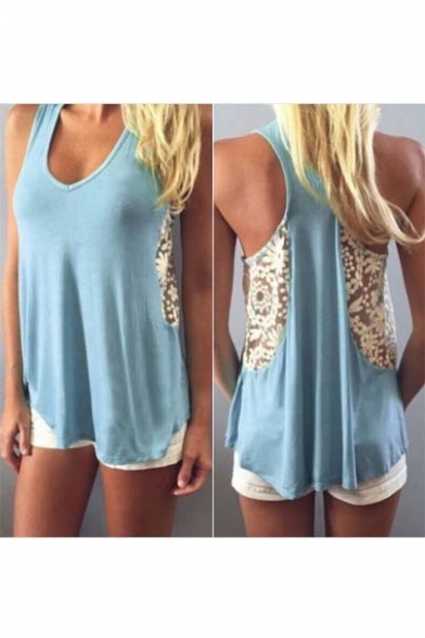 See-through Insert Loose Fit Top