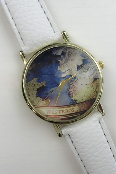 Vintage World Map Women's Watches