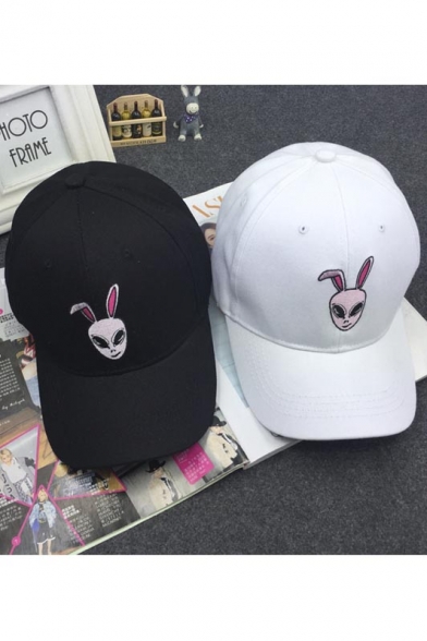 Rabbit&Alien Embroidery Cool Outdoor Leisure Fashion Summer Baseball Caps Women Outdoor Caps