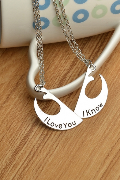 Popular Alloy Metal Lovers Necklaces