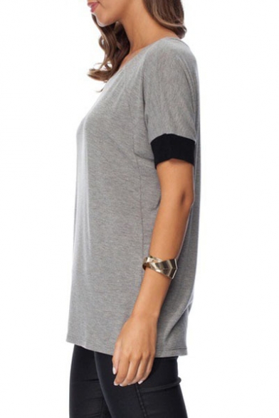Fashion Women's Casual Round Neck Short Sleeve T-Shirt