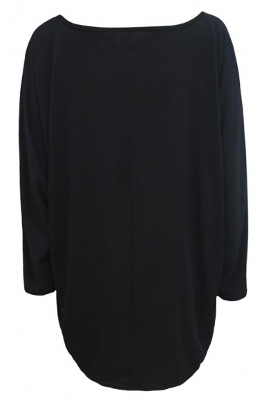 black baggy long sleeve top