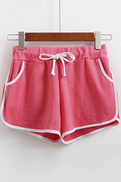 pink runner shorts