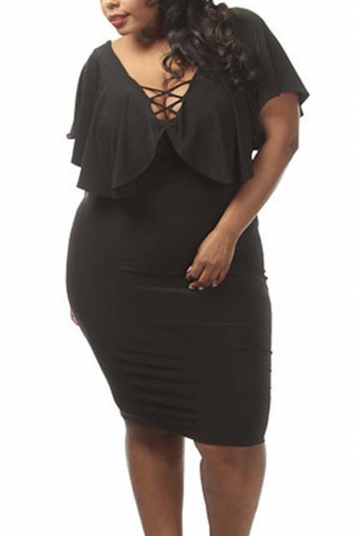 plus size batwing dress