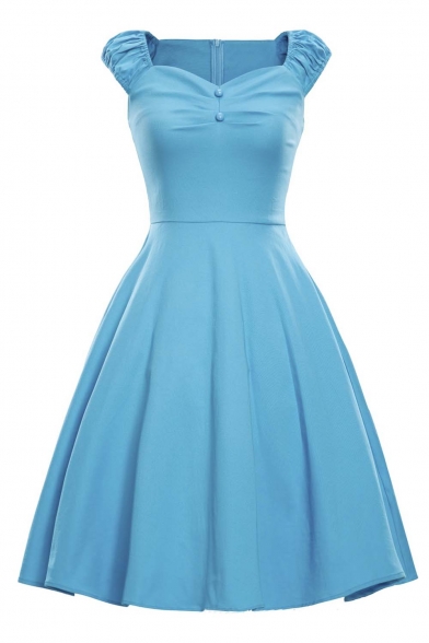 Women's 1950s Style Vintage Swing Party Dress - Beautifulhalo.com