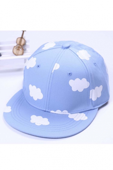 Cloud Print Chic Street Style Outdoor Leisure Fashion Summer Baseball Caps